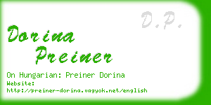 dorina preiner business card